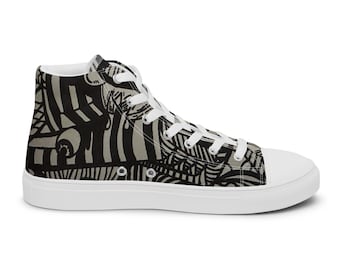 Men’s high top canvas shoes