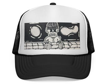 Austin Texas Artist Trucker Cap, Unique Baseball Hat for Music Lovers, Trendy Snapback Cap, Hip Hop Fashion Headwear, Gift for Art
