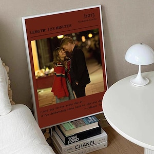About Time Movie poster, Canvas wall art, Room decoration, Movie art, Gift for movie fans, Unframed