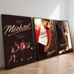 Michael Movie poster, Canvas wall art, Room decoration, Movie art, Gift for movie fans, Unframed