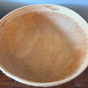 Anthropologie Sisal-Wrapped Wooden Decorative Bowls – Set of 2 (12.5” & 10.5”) afbeelding 12