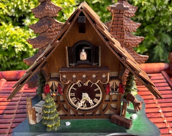 Charming Authentic Engstler German Cuckoo Clock - Perfect Working Condition