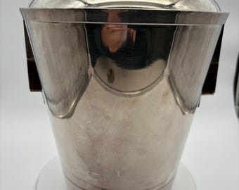 Vintage Italian Silver-Plated Brass Ice Bucket-  Giuliano Bossi for El de Uberti