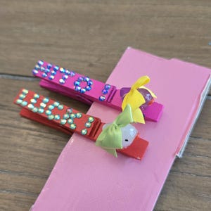 Rhinestone and Duck Cheer Pins