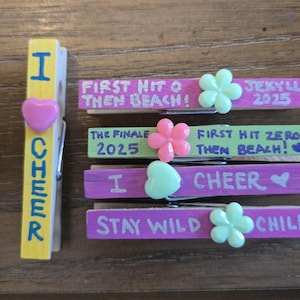 Simple Bead Cheer Pins