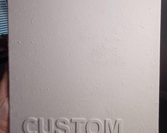 Custom Textured Canvas Word Art: Rustic Farmhouse Home Decor