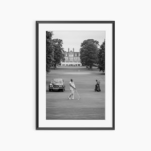 Impresiones de golf, impresiones fotográficas, póster de golf, impresiones de bellas artes, arte mural de golf, impresiones retro, arte mural en blanco y negro, arte mural de calidad de museo