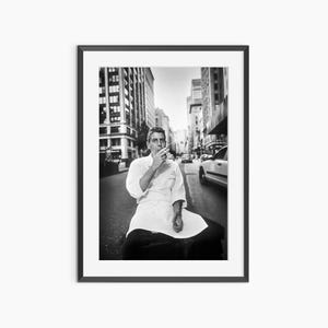 Anthony Bourdain, Photography Prints, Head Chef, Cooking Poster, Kitchen Prints, Black and White Wall Art, Museum Quality Photography Poster
