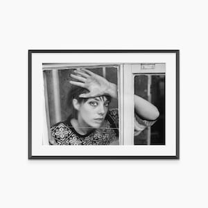Jane Birkin Print, Photography Prints, Jane Birkin, Retro Poster, Black and White Wall Art, Vintage Prints, Museum Grade Photography Poster