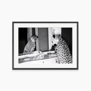 チータープリント、写真プリント、ヒョウ柄、ファッションウォールアート、ファッションプリント、白黒ウォールアート、美術館グレードの写真ポスター