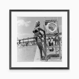 Jayne Mansfield, Photography Prints, Hollywood Wall Art, Vintage Poster, Black and White Wall Art, Museum Quality Photography Poster