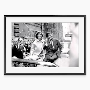 John F Kennedy, Jacqueline Kennedy, Photography Prints, John F Kennedy Print, Black and White Wall Art, Museum Quality Photography Poster
