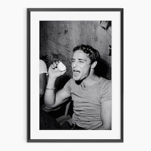 Marlon Brando, Photography Prints, Celebrity Portrait, Vintage Poster, Black and White Wall Art, Museum Quality Photography Poster