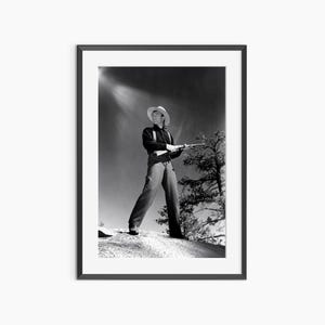 John Wayne Poster, Photography Prints, John Wayne Print, Retro Poster, John Wayne, Black and White Wall Art, Museum Grade Photography Poster