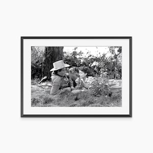 Gail Russell, John Wayne, Photography Prints, Angel and the Badman, Retro Poster, Black and White Wall Art, Museum Grade Photography Poster