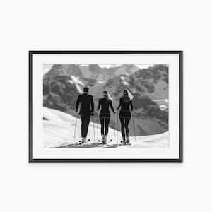 Ski Wall Art, Photography Prints, Ski Poster, Winter Prints, Black and White Wall Art, Fine Art Print, Museum Quality Photography Poster