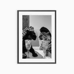 Leopard Print, Photography Prints, Cheetah Print, Animal Poster, Bathroom Prints, Black and White Wall Art, Museum Grade Photography Poster