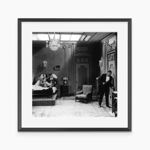 Laurel and Hardy, Photography Prints, Stan Laurel, Oliver Hardy, Vintage Poster, Black and White Wall Art, Museum Quality Photography Poster