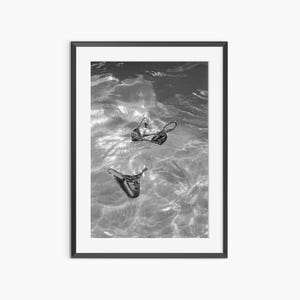 Bikini, Photography Prints, Bikini Poster, Summer Wall Art, Coastal Wall Art, Black and White Wall Art, Museum Grade Photography Poster