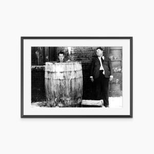 Laurel and Hardy, Photography Prints, Stan Laurel, Oliver Hardy, Vintage Poster, Black and White Wall Art, Museum Quality Photography Poster