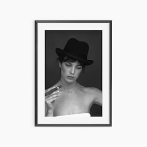 Jane Birkin, Photography Prints, Jane Birkin Poster, Vintage Prints, Black and White Wall Art, Retro Poster, Museum Grade Photography Poster