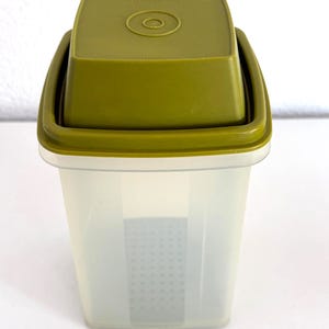 Vintage Tupperware Pick-A-Deli-behållare – Retro Pickle Olive-serveringsflaska (18,5 x 9,5 cm)