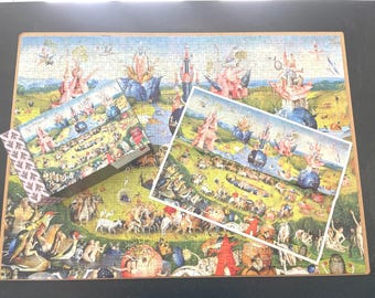 Jheropuzzle 1000 piece jigsaw, Jheronimus Bosch “The Garden of Earthly Delights”, vintage complete puzzle
