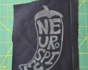 Neurospicy Punk Patch for Unique Bags and Clothes