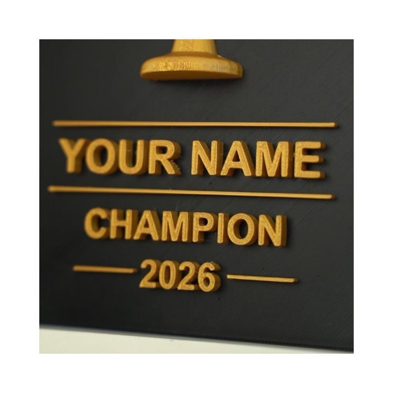 Personalized Trophy Picture in a Frame – Individual Award With Text ...