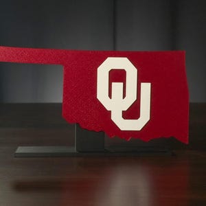University of Oklahoma 3D Printed Desk or Shelf Decor