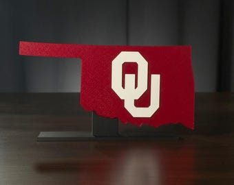University of Oklahoma 3D Printed Desk or Shelf Decor