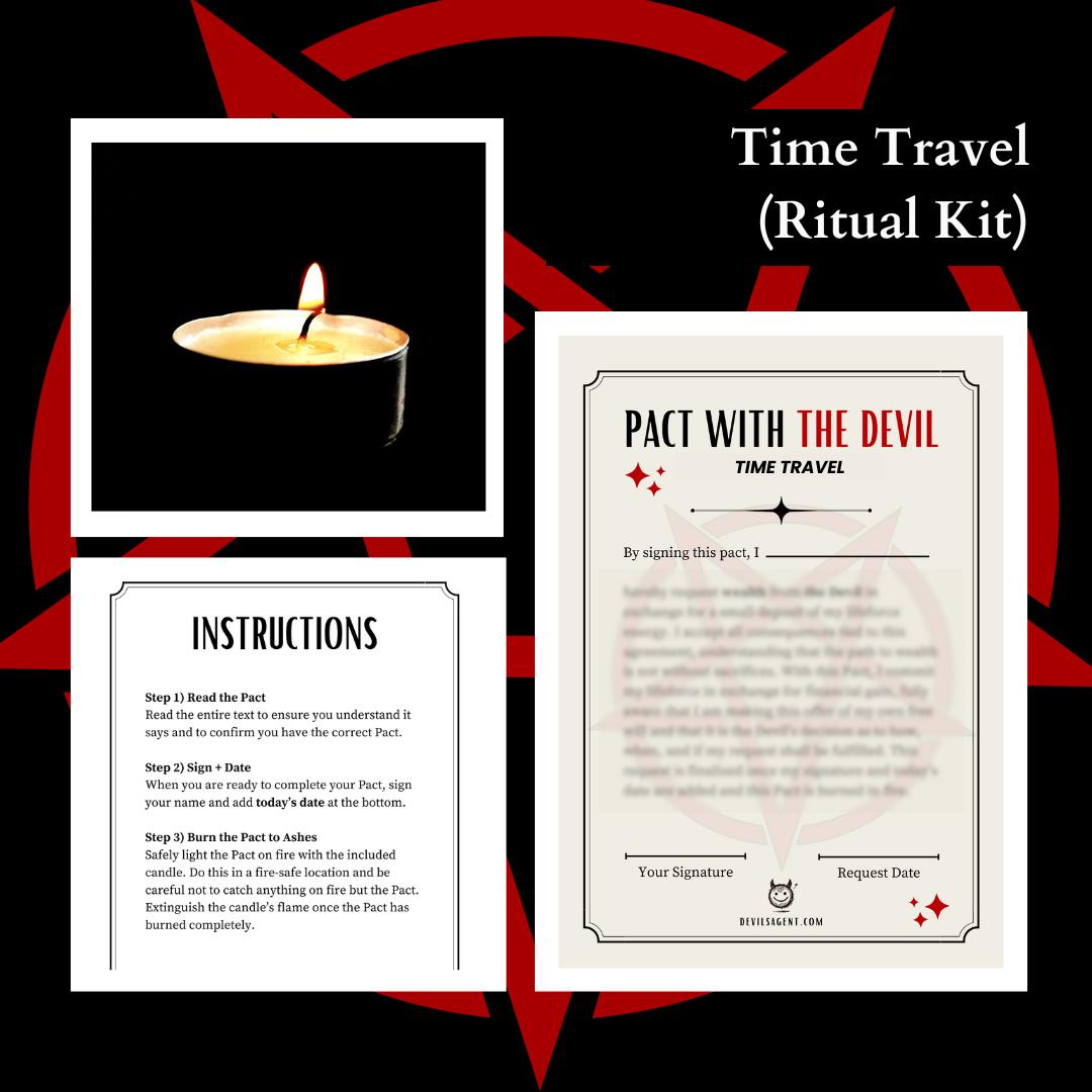 Two Time Ritual On Guest Time Travel - Pact With the Devil (ritual Kit) - Etsy