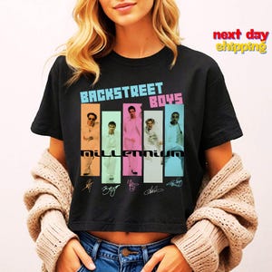 Backstreet Boys Millennium Crop Top, Concert Backstreet Boys Millennium Tour, Backstreet Boys Print, Backstreet Fan Merch Gift Crop Top