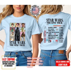 Disney Star Wars Shirt, Mandalorian Sweatshirt, Darth Vader Comfort Colors Shirt, Chewbacca Shirt, Star Jedi Shirt, Luke Skywalker Shirt imagem 9