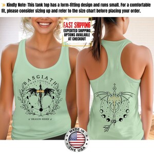 Fourth Wing Tank Top, Basgiath War College Tank Tee, Bookish Tank Tops, Xaden Riorson, Gifts For Readers, Book Lovers Tee zdjęcie 10