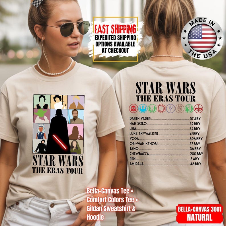 Camiseta Disney Star Wars, sudadera Mandalorian, camiseta de colores cómodos de Darth Vader, camiseta de Chewbacca, camiseta Star Jedi, camiseta de Luke Skywalker imagen 8