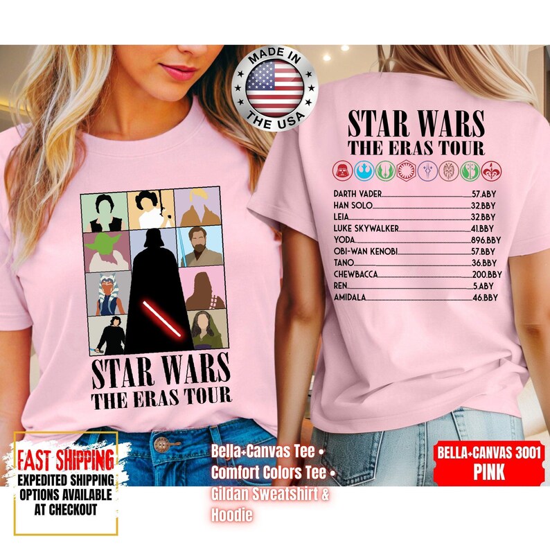 Camiseta Disney Star Wars, sudadera Mandalorian, camiseta de colores cómodos de Darth Vader, camiseta de Chewbacca, camiseta Star Jedi, camiseta de Luke Skywalker imagen 9