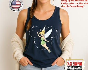 Disney Tinkerbell Tank Top, Disney Princess Tinkerbell Tank Top, Disney Tinkerbell Tank Top, Disney Matching Tank Top,Magic Kingdom Tank Top