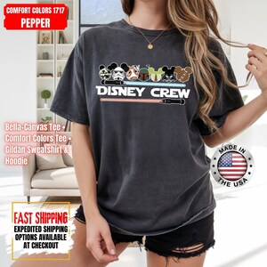 Disney Crew Star Wars Shirt, Mandalorian Sweatshirt, Darth Vader Comfort Colors Shirt, Chewbacca Shirt, Star Jedi Shirt, Luke Skywalker Tee image 14