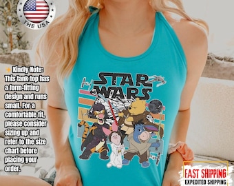 Camiseta sin mangas de Disney Star Wars, camiseta sin mangas de Mandalorian, camiseta sin mangas de Galaxy's Edge/Darth Vader para mujer y camiseta sin mangas para hombre.