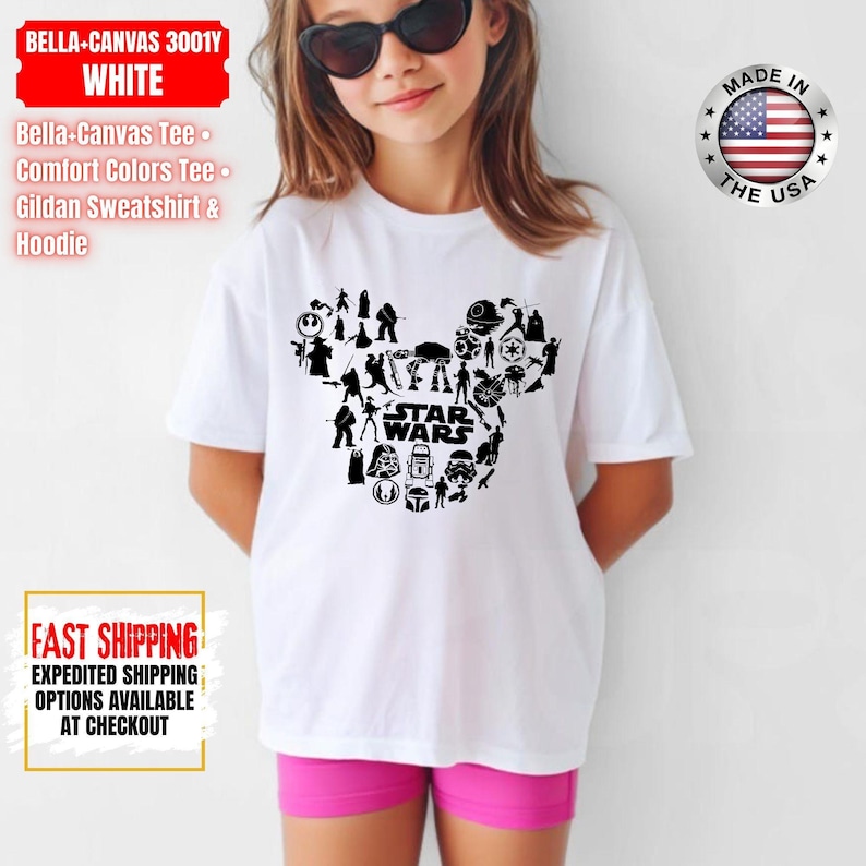 Disney Star Wars Shirt, Mandalorian Sweatshirt, Darth Vader Comfort Colors Shirt, Chewbacca Shirt, Star Jedi Shirt, Luke Skywalker Tee image 8