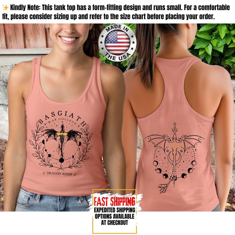 Fourth Wing Tank Top, Basgiath War College Tank Tee, Bookish Tank Tops, Xaden Riorson, Gifts For Readers, Book Lovers Tee zdjęcie 8