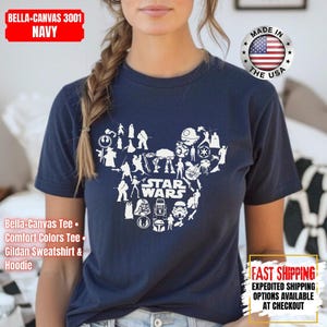 Disney Star Wars Shirt, Mandalorian Sweatshirt, Darth Vader Comfort Colors Shirt, Chewbacca Shirt, Star Jedi Shirt, Luke Skywalker Tee image 14