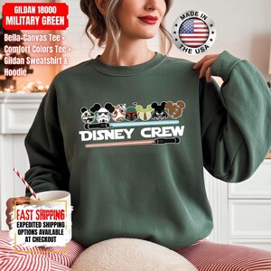 Disney Crew Star Wars Shirt, Mandalorian Sweatshirt, Darth Vader Comfort Colors Shirt, Chewbacca Shirt, Star Jedi Shirt, Luke Skywalker Tee image 8