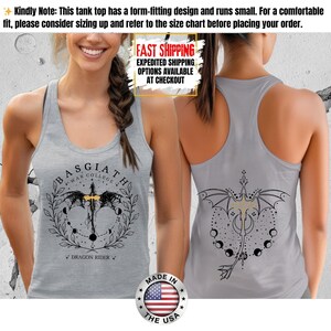 Fourth Wing Tank Top, Basgiath War College Tank Tee, Bookish Tank Tops, Xaden Riorson, Gifts For Readers, Book Lovers Tee zdjęcie 7