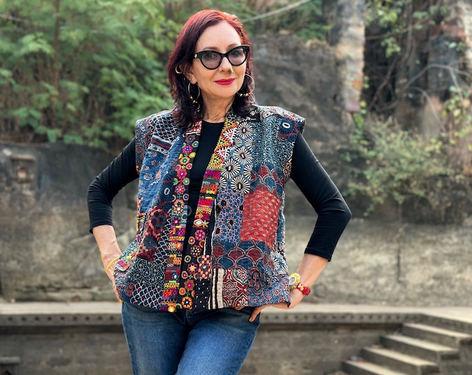 Meadow Stitch Embroidered Vest