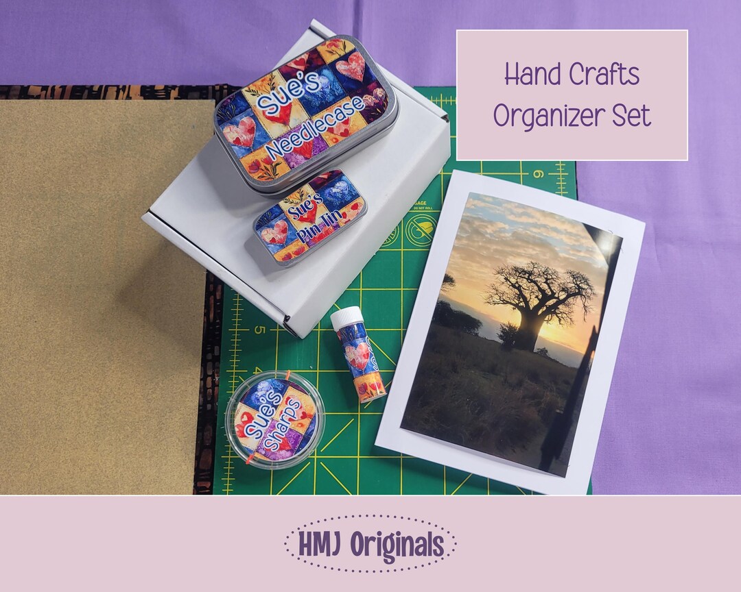 Hand Crafts Organizer Case Personalized Magnetic Pin Holder for Makers ...