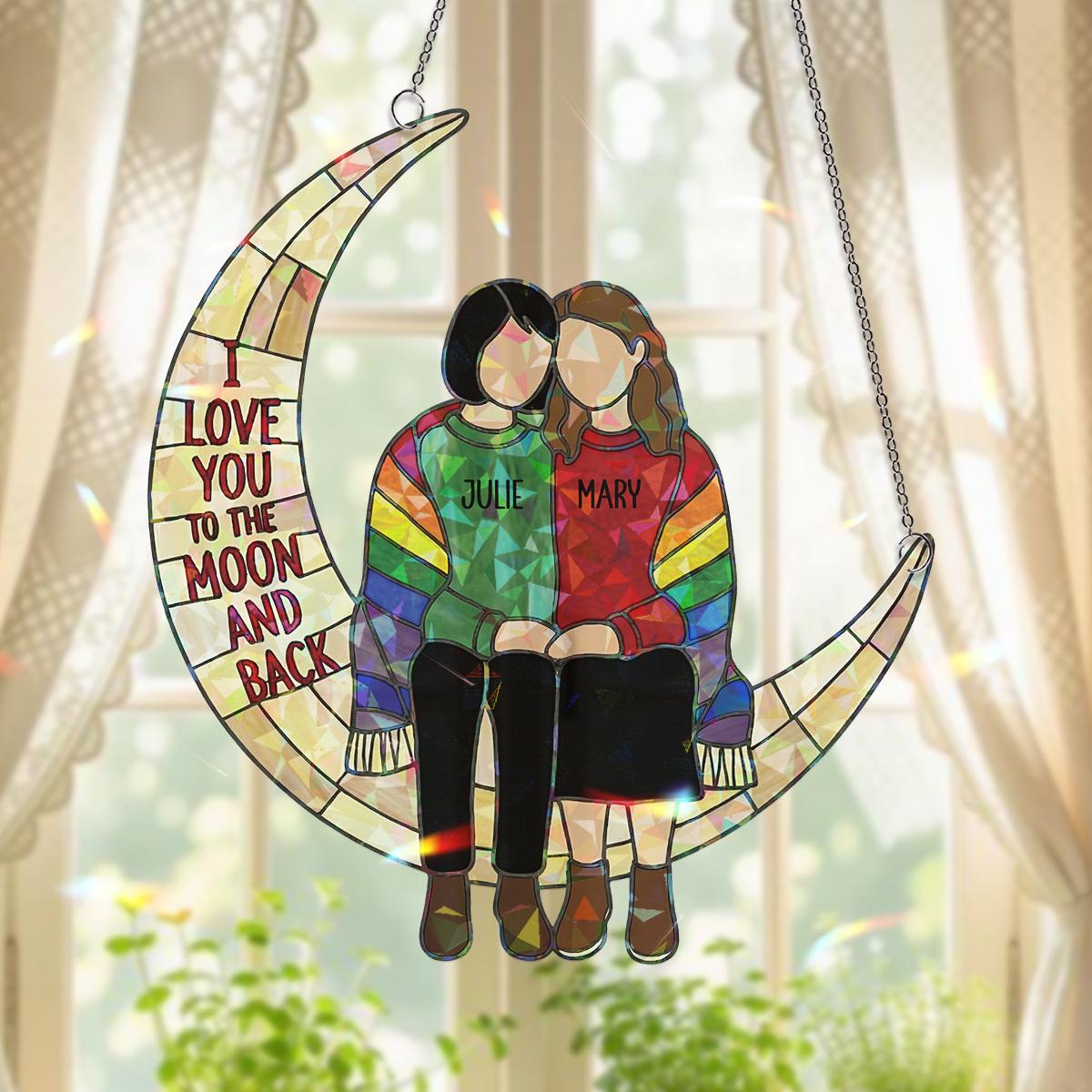 Personaliozed Lesbian Couple Hologram Window Hanging Rainbow Pride personaliozed-lesbian-couple-hologram-window-hanging-rainbow-pride
