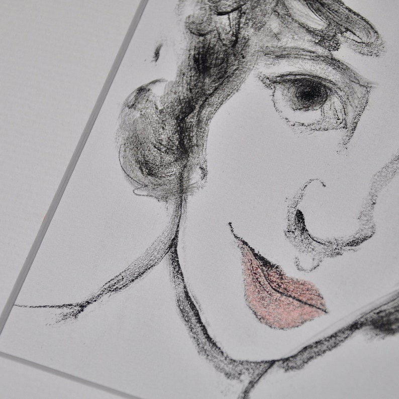 Contemporary Fine Art Gifts original handcrafted art \u2018Woman\u2019s Face\u2019