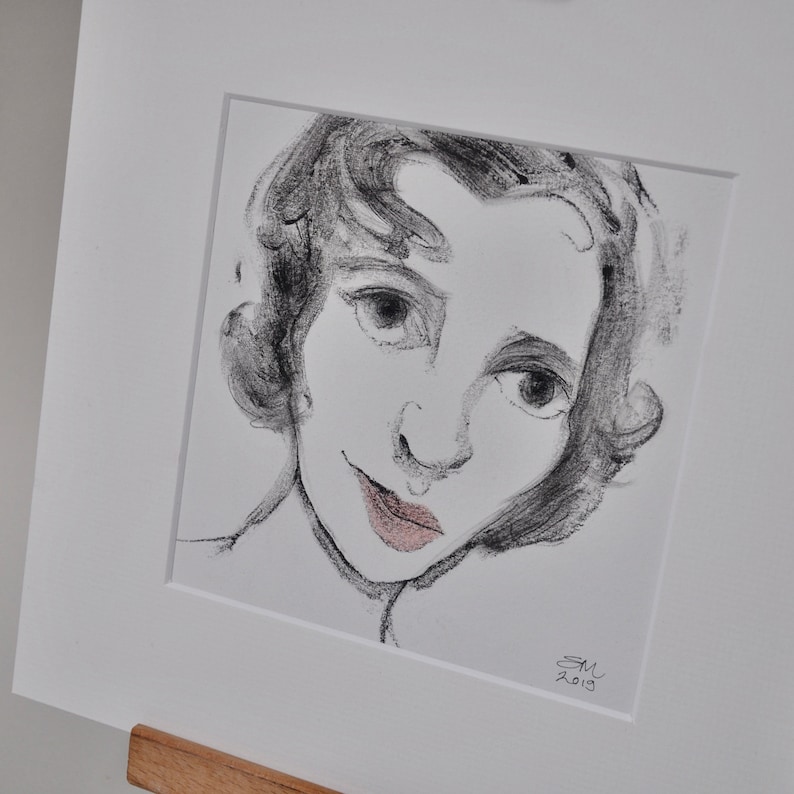 Contemporary Fine Art Gifts original handcrafted art \u2018Woman\u2019s Face\u2019